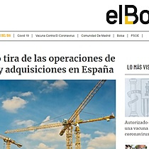 El ladrillo tira de las operaciones de fusiones y adquisiciones en Espaa